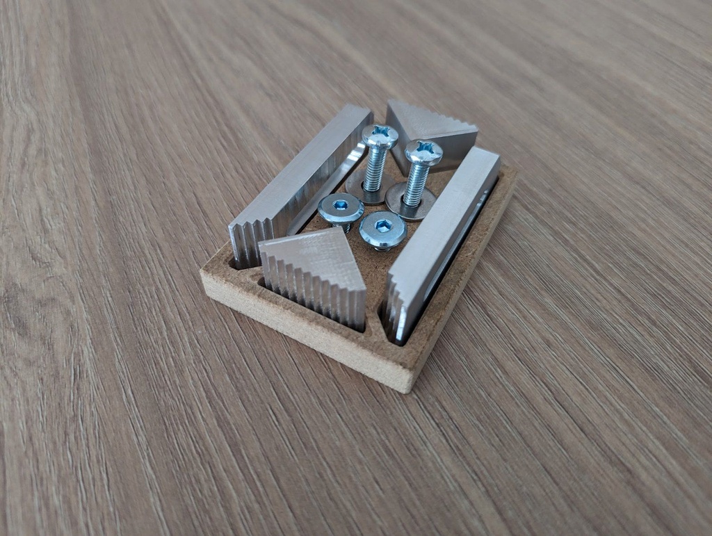 CNC Toe Clamps made from aluminium Barebaric